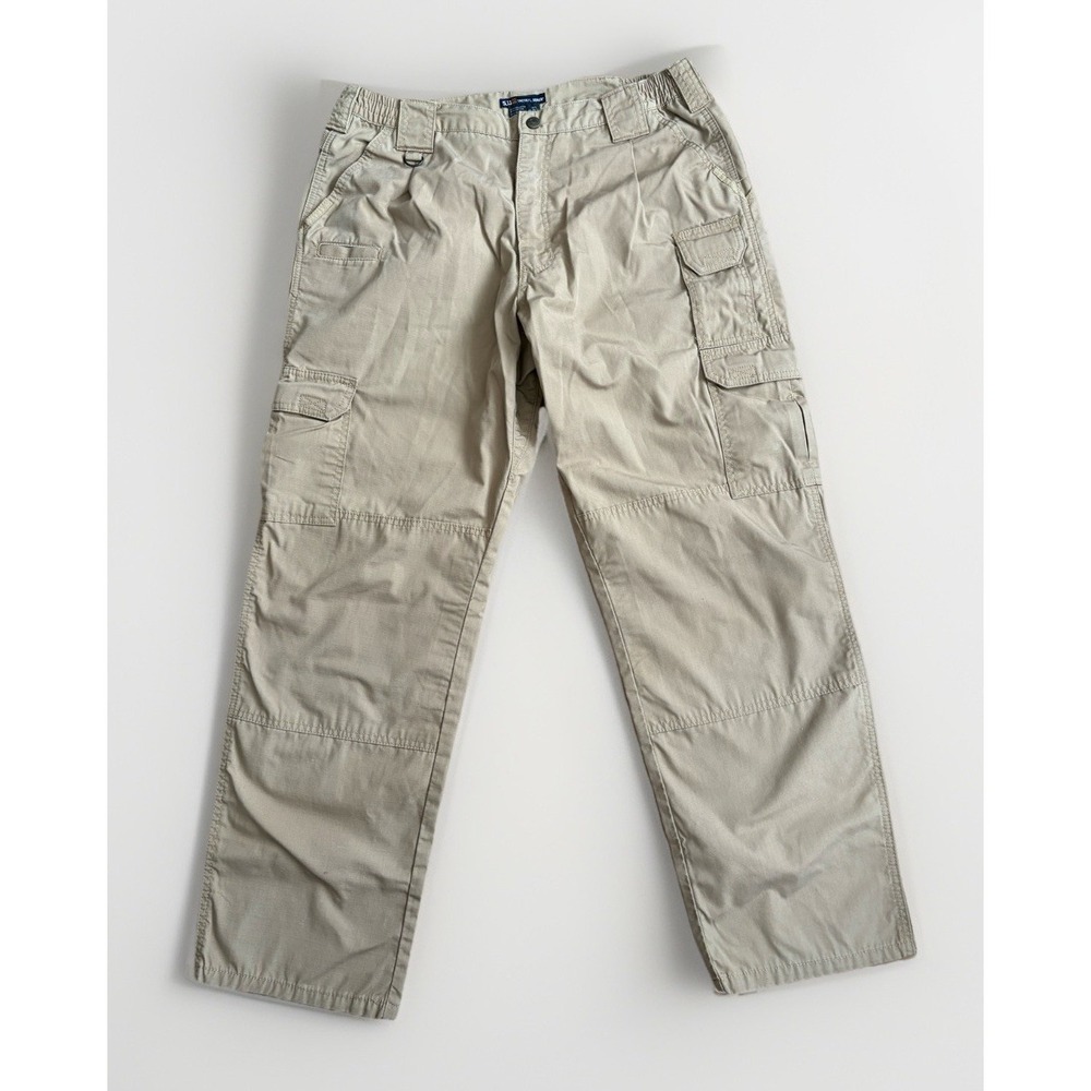 5.11 Tactical Series Pants Mens‎ 38x32 Tan Cargo Ripstop Workwear Utility 74273